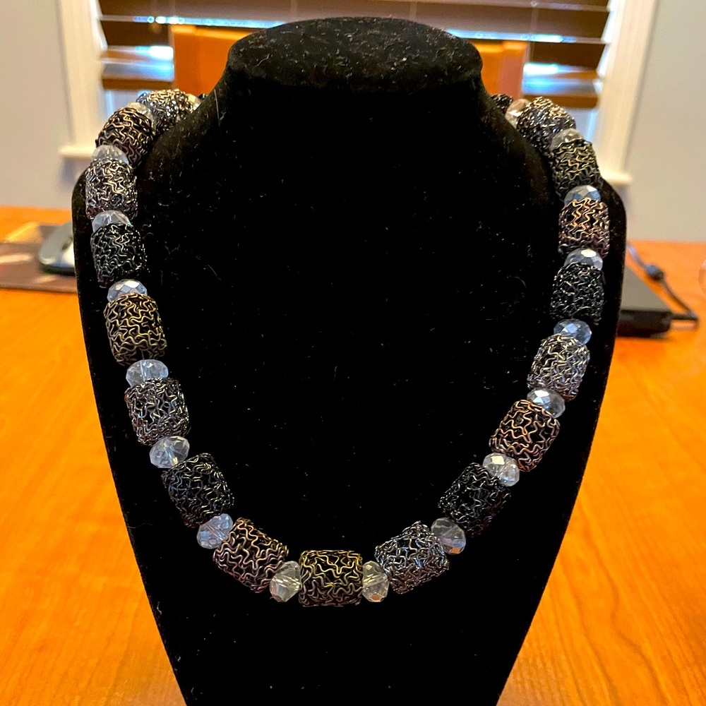 Handcrafted beaded necklace